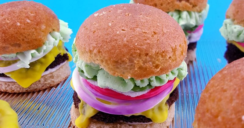 SpongeBob Sandwiches (Mini Burgers)