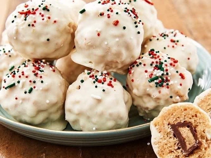 Rice Cereal Snowball Treats