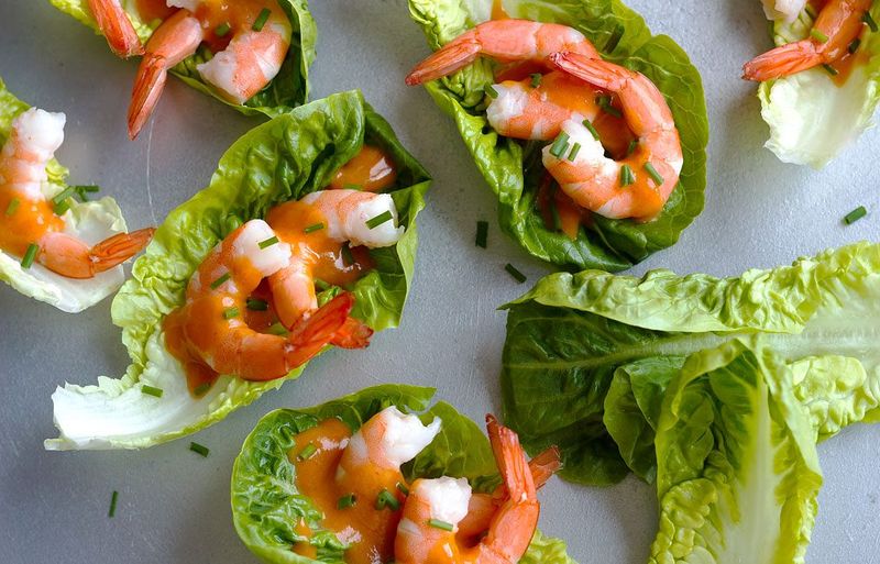 Prawn Cocktail In Lettuce Cups