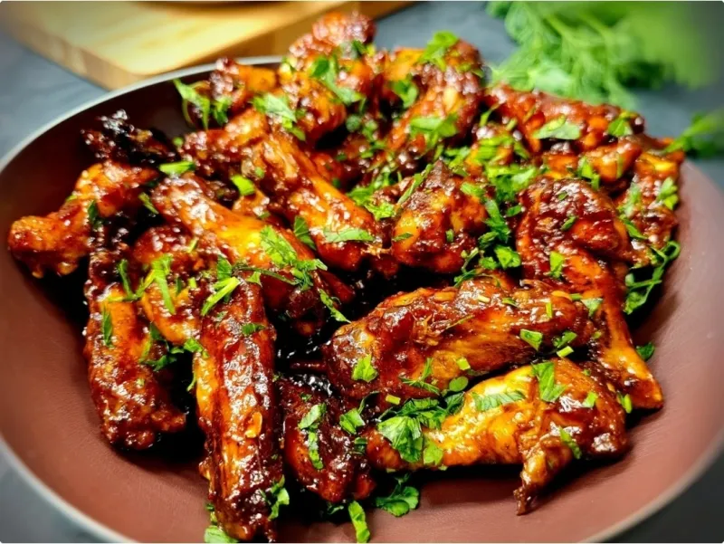 Honey Garlic Glazed Fried Chicken