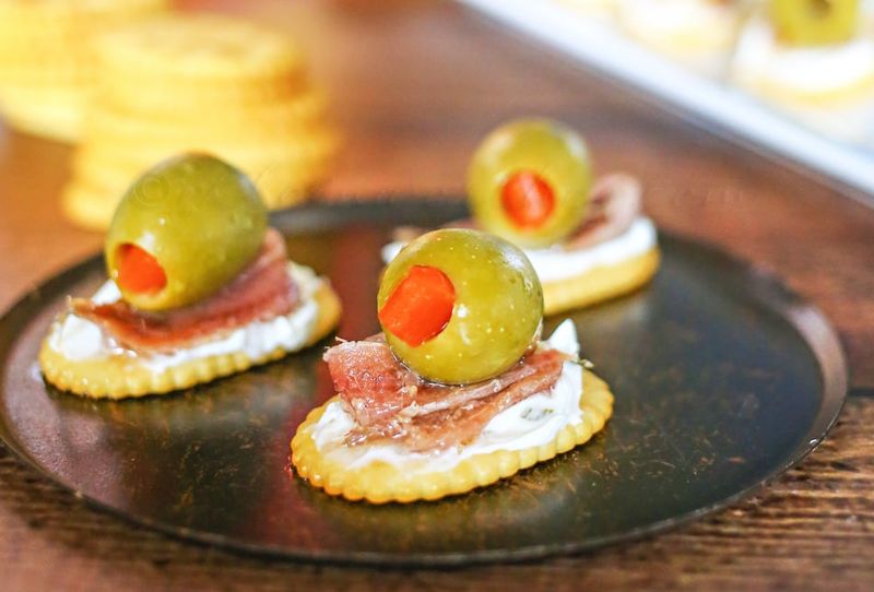 Anchovy And Olive Canapés
