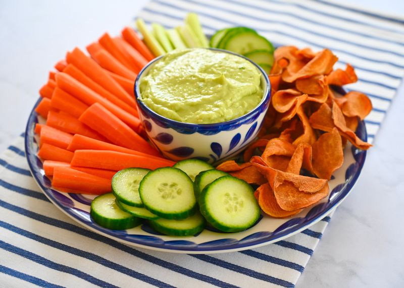 Veggie Sticks With Guacamole