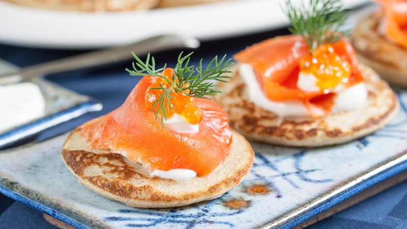 Smoked Salmon Blinis