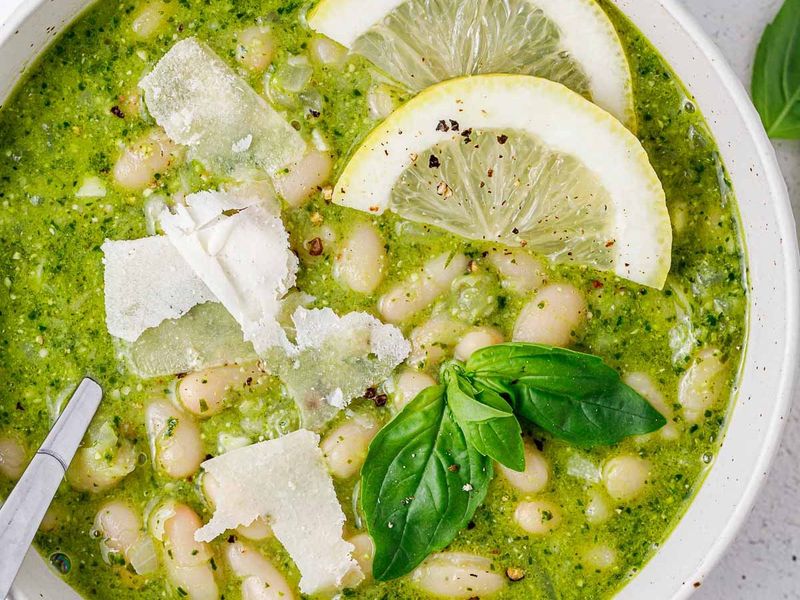 Pesto White Bean Soup