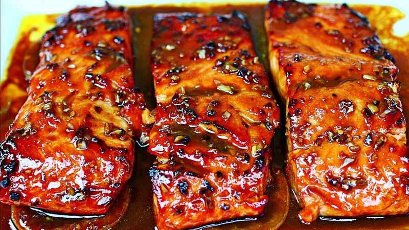 Honey Garlic Glazed Salmon