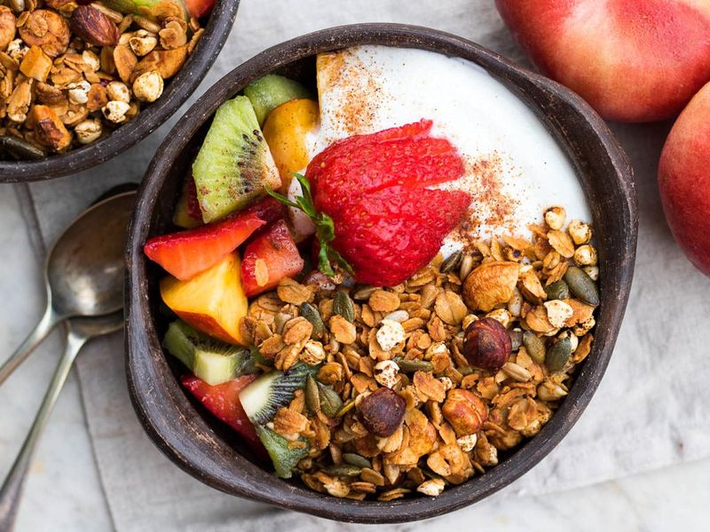 Fresh Fruit, Seeds, Honey, And Whole-Grain Breakfasts