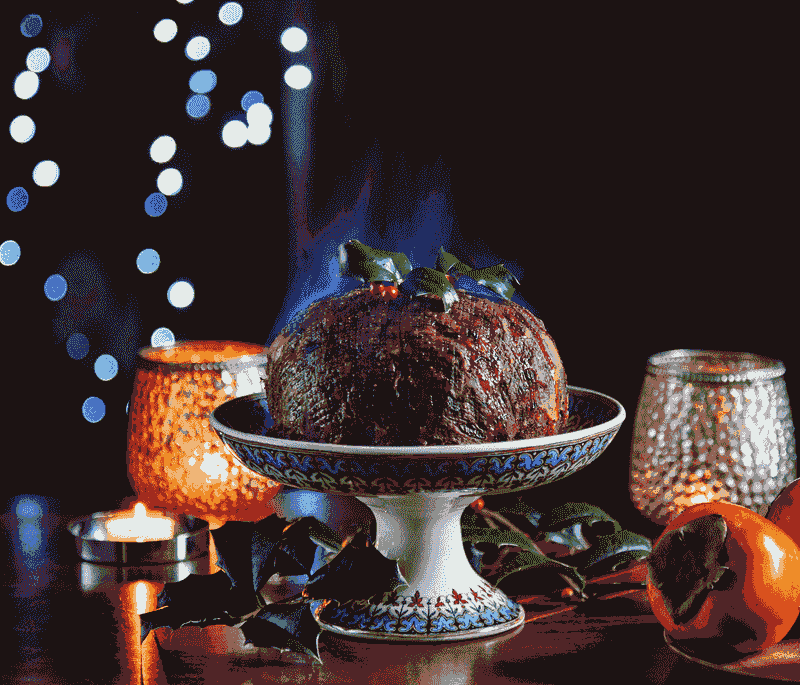 Christmas Pudding Taking Pride Of Place
