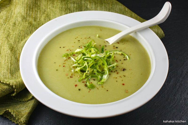 Blend Brussels Sprouts Into A Creamy Soup