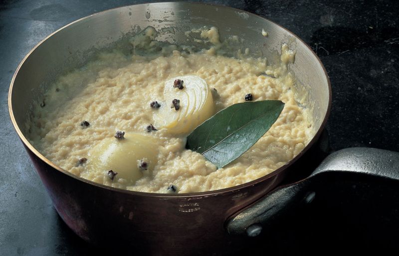 Classic Bread Sauce Made And Reheated