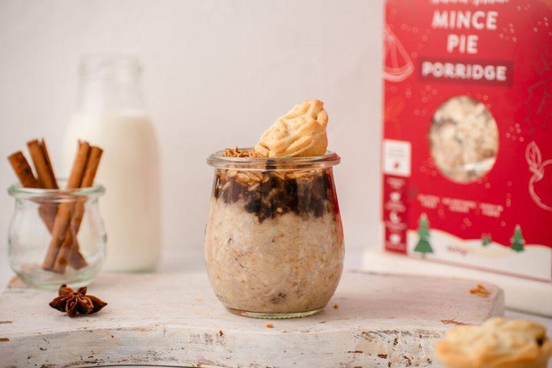 Add Mince Pie Filling To Warm Porridge