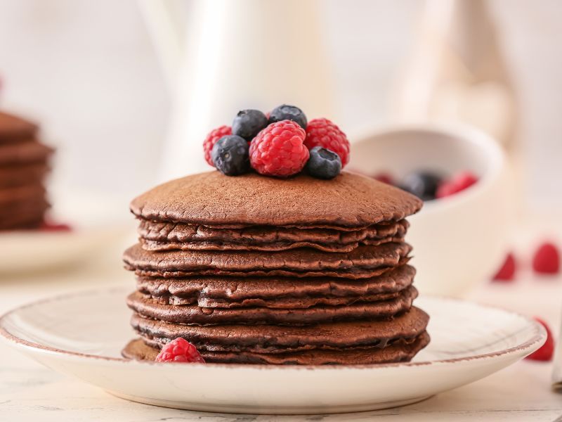 Chocolate Milk Pancakes