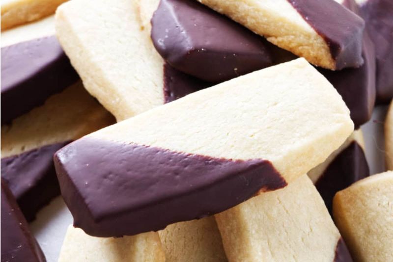 Chocolate-Dipped Shortbread
