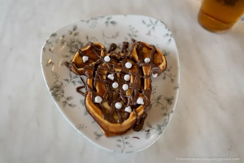 Mickey-Shaped Waffles