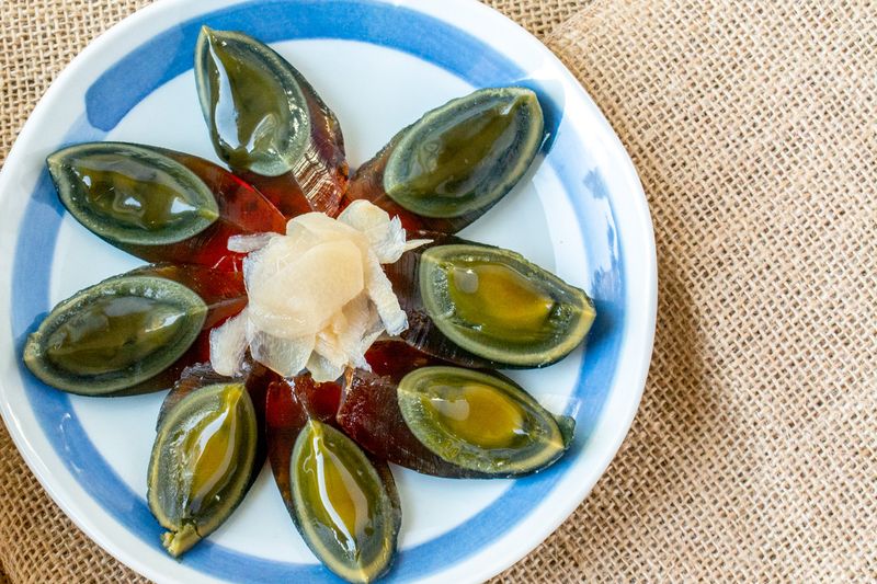 Century Egg With Pickled Ginger
