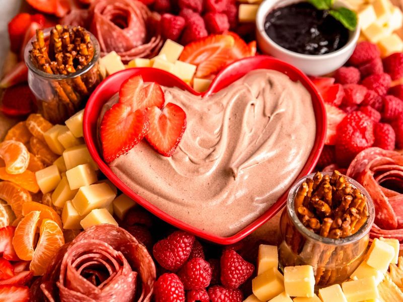 Fresh Fruit And Yoghurt Board