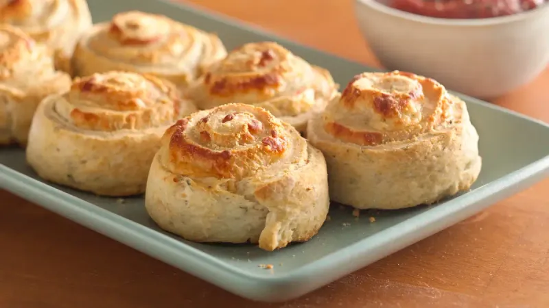 Mini Cheese And Herb Pinwheels