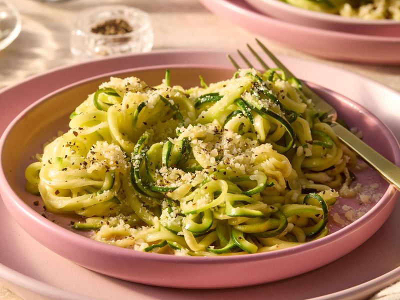 Swap Part Of The Rice Or Pasta For Veg Ribbons