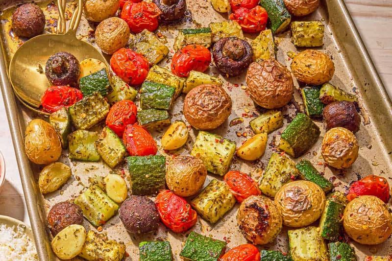 Roast A Mixed Tray Of Vegetables At The Start Of The Week