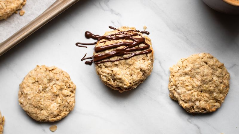 Oatcakes With Almond Butter And Dark Chocolate Shavings