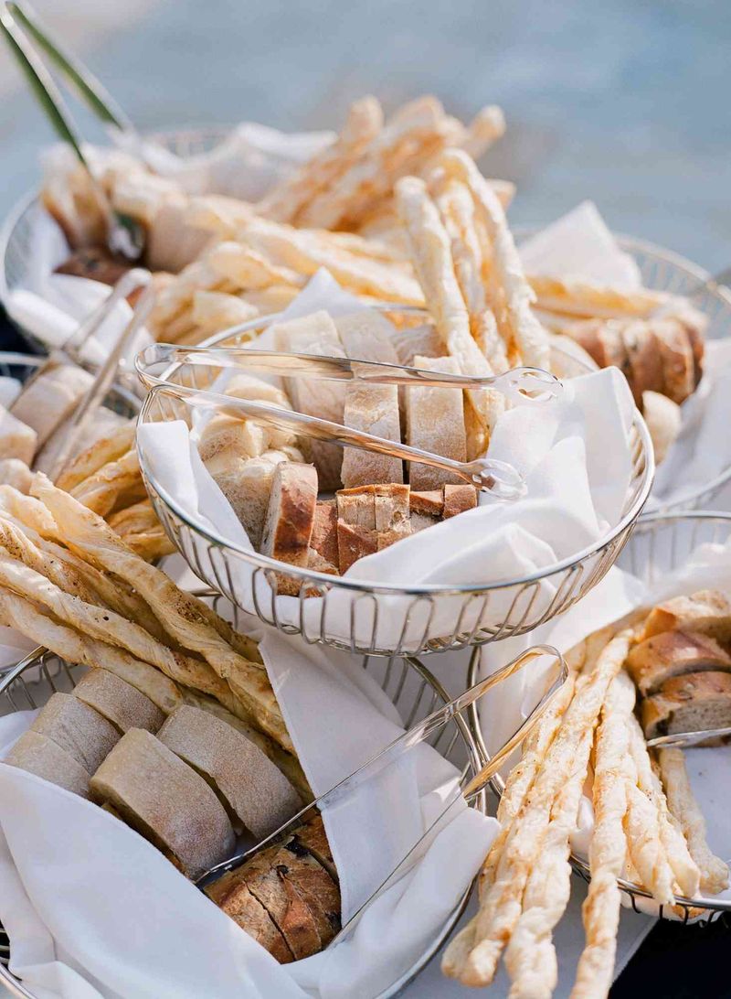 Arrange Fresh Bread In A Basket