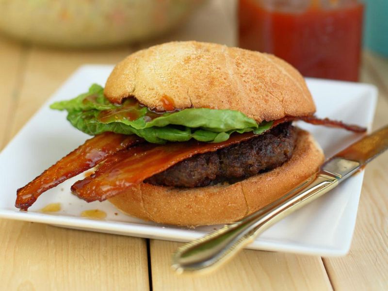 Canadian Maple Bacon Burger