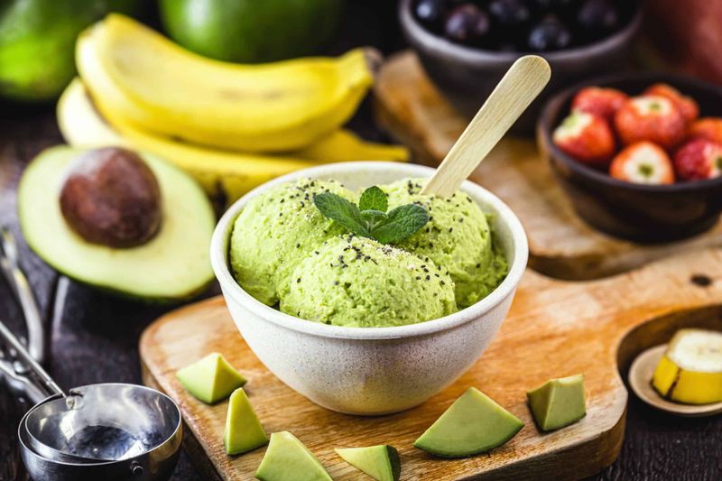Avocado Ice Cream Or Dessert Purée