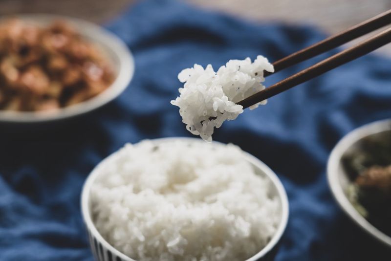 Cooked White Rice – Around 80g