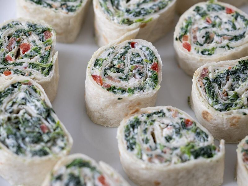 Spinach And Feta Pinwheels