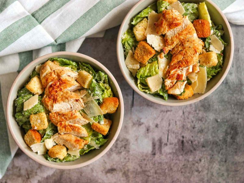Chicken Caesar Salad With Light Dressing
