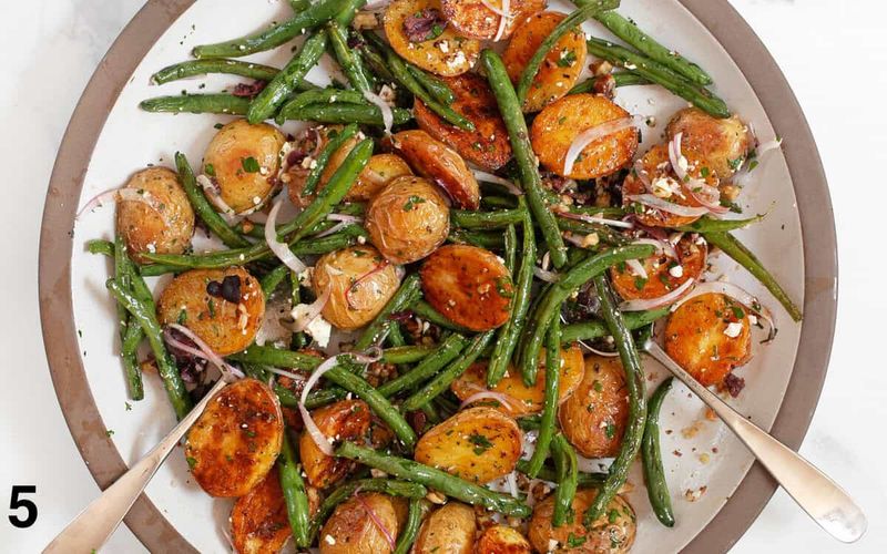 Crispy Potato And Green Bean Mustard Salad