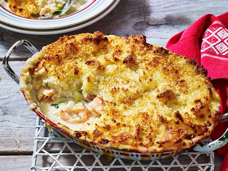 Creamy Fish Pie With Cheesy Mash