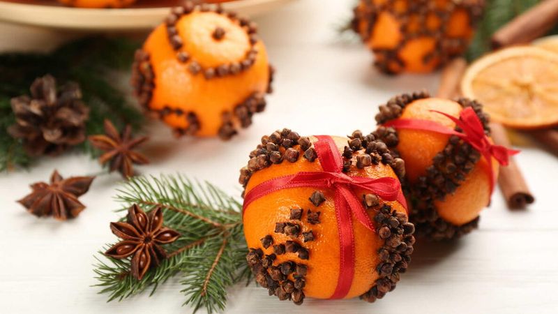Studding Citrus And Roasts For Aroma