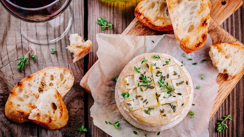 Baked Camembert With Rosemary