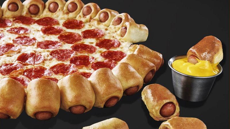 Pizza Hut Hot Dog Stuffed Crust (South Korea)