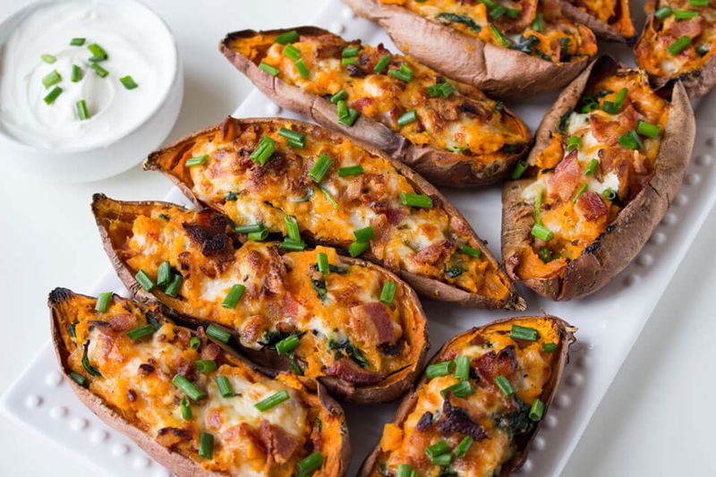 Loaded Sweet Potato Skins