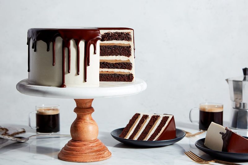 Chocolate Caramel Layer Cake