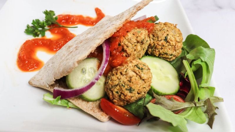 Falafel With Spiced Courgette