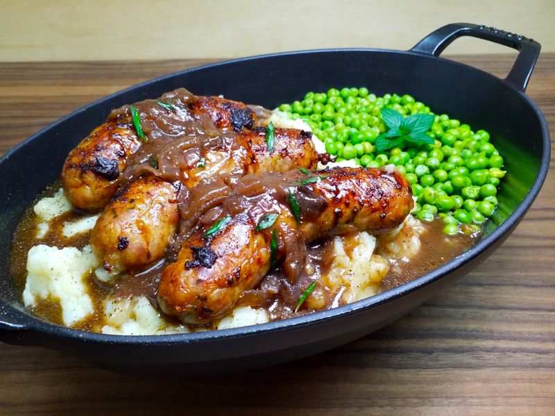 Sausage And Mash Made At Home