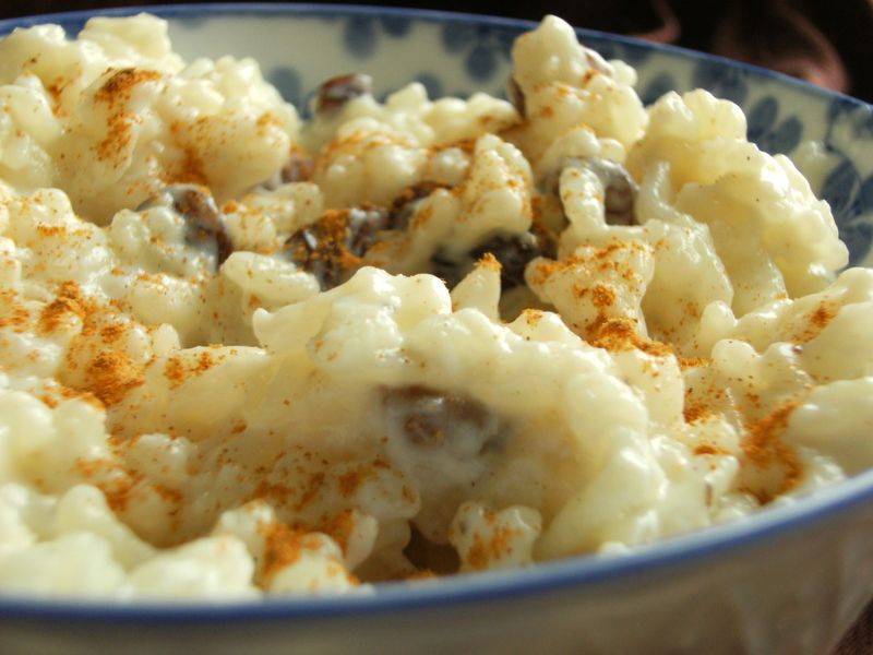 Tinned Rice Pudding With Nutmeg