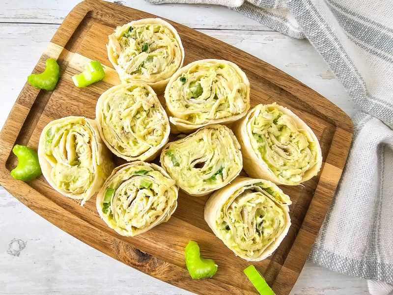 Chicken And Avocado Wrap Roll-Ups