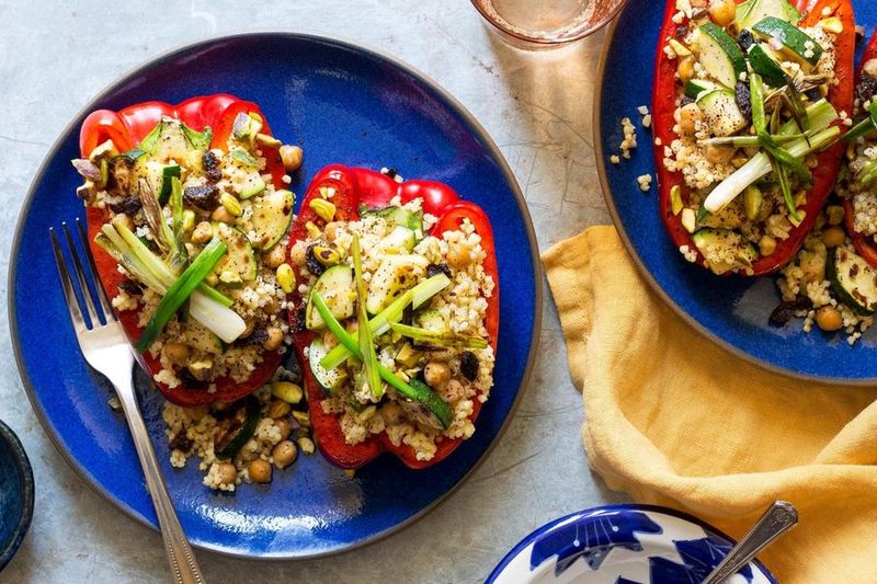 Stuffed Peppers With Mediterranean Vegetables