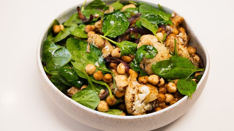 Chickpea And Spiced Cauliflower Salad