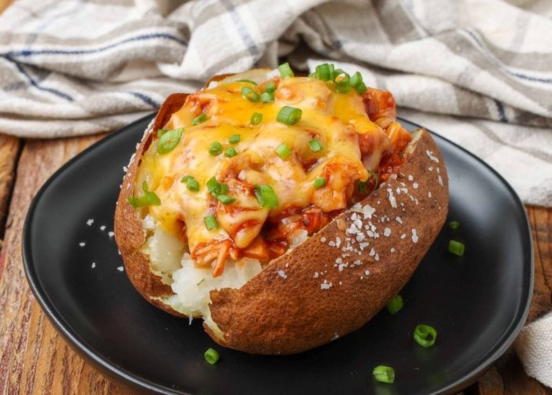 Chicken Stuffed Baked Potatoes