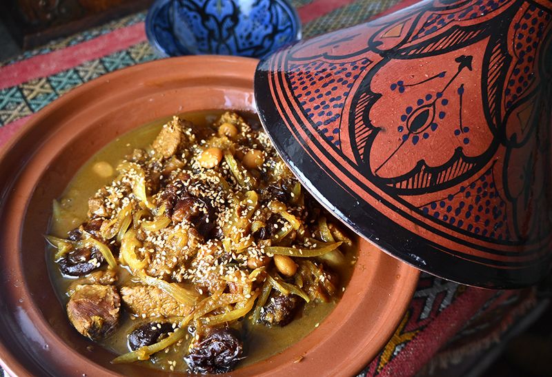 Lamb Tagine With Prunes And Almonds