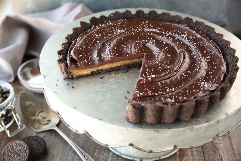 Salted Caramel Chocolate Tart