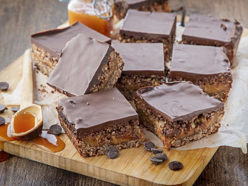 Caramel Chocolate Flapjacks