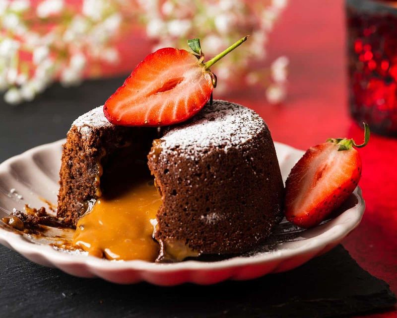 Chocolate Caramel Lava Cakes