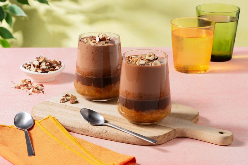 Chocolate Caramel Mousse Pots