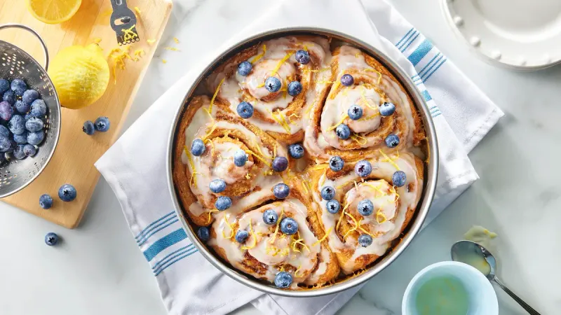 Blueberry Cinnamon Rolls