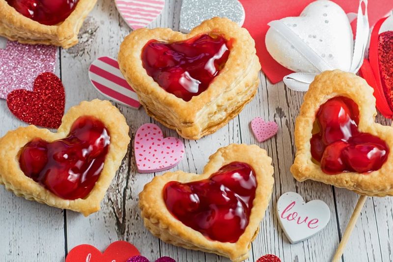 Puff Pastry Jam Hearts